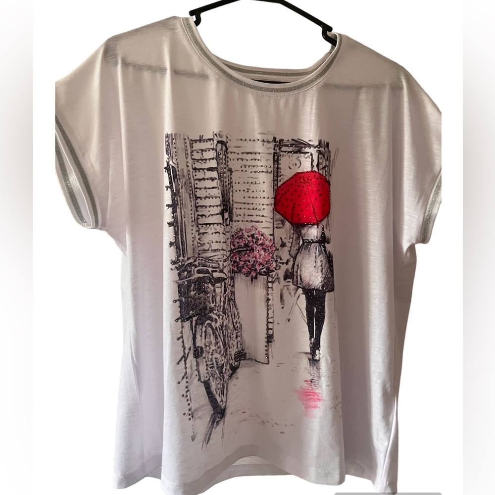 Laura Petites Metallic Print T-shirt